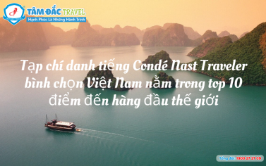 Việt Nam nằm trong top 10 điểm đến hàng đầu thế giới